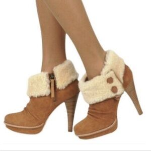 UGG Georgette Ankle Platform High Heel Boots